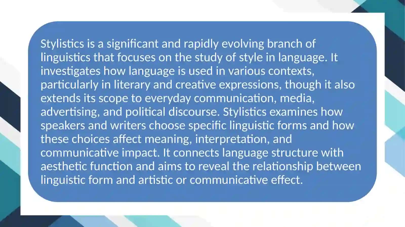 The subject and aims of stylistics. The notion of stylistics. Content of stylistics. Comparative stylistics. 2