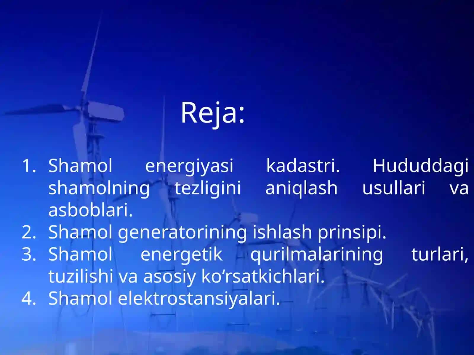 Shamolenergetik qurilmalari 2