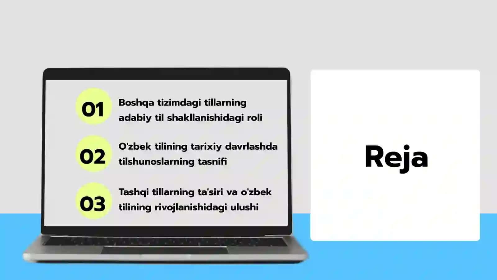 Adabiy tilning shakllanishida boshqa tizimdagi tillarning òrni. Òzbek tili tarixini davrlashtirishda tilshunos olimlarning tasnifi 2