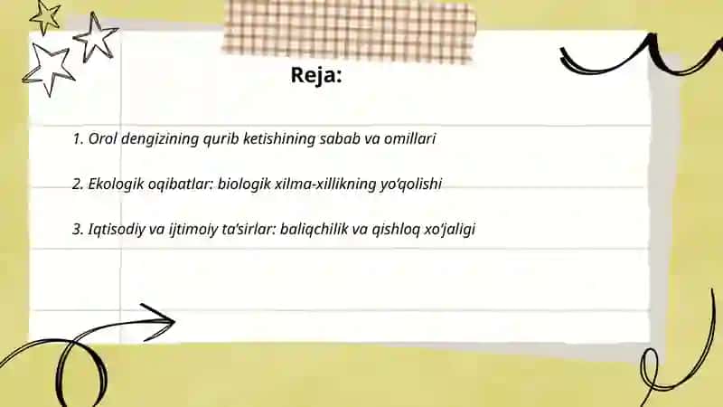 Orol dengizi muammosi va uning oldini olish choralari 2