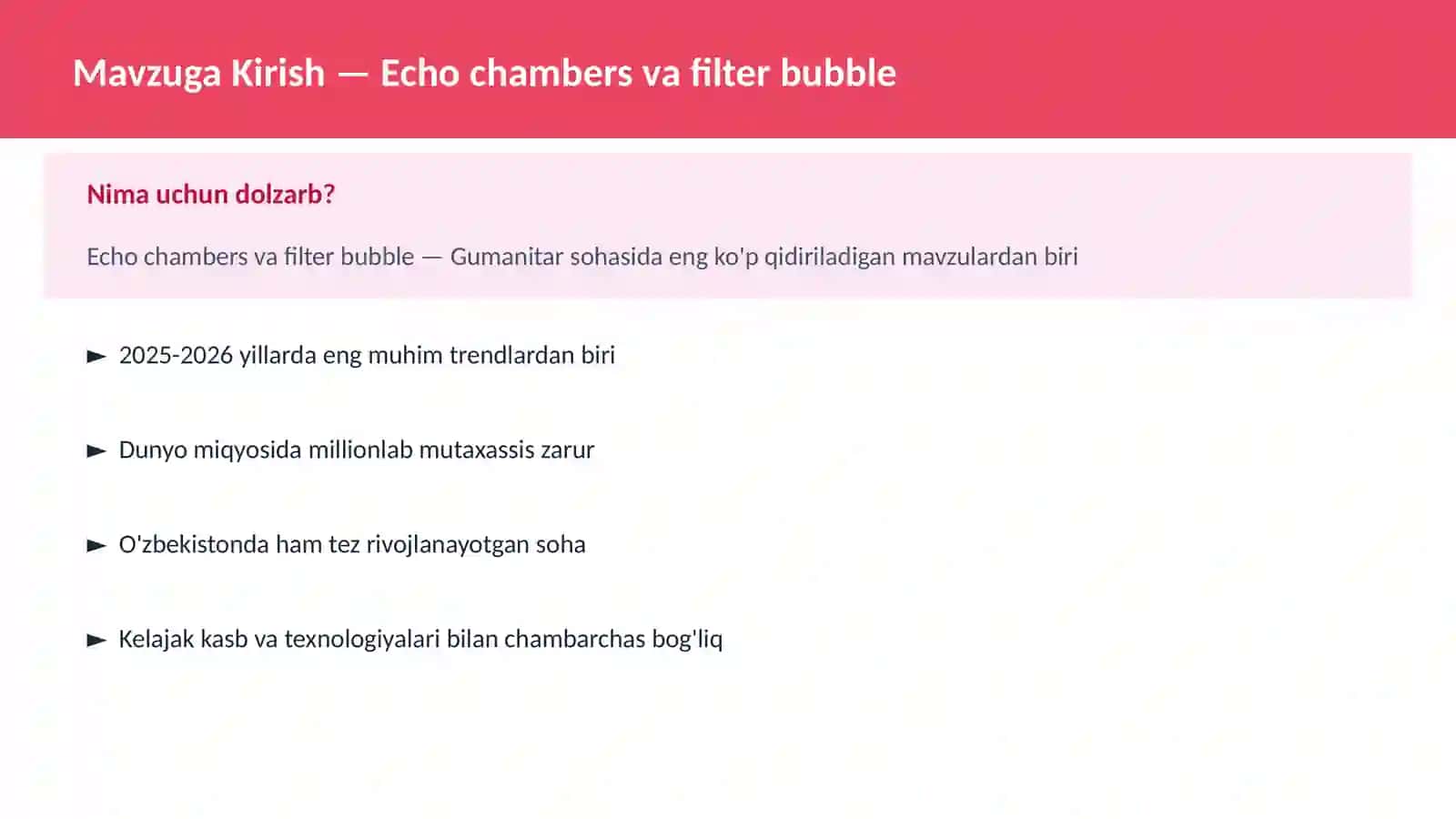 Echo chambers va filter bubble 2