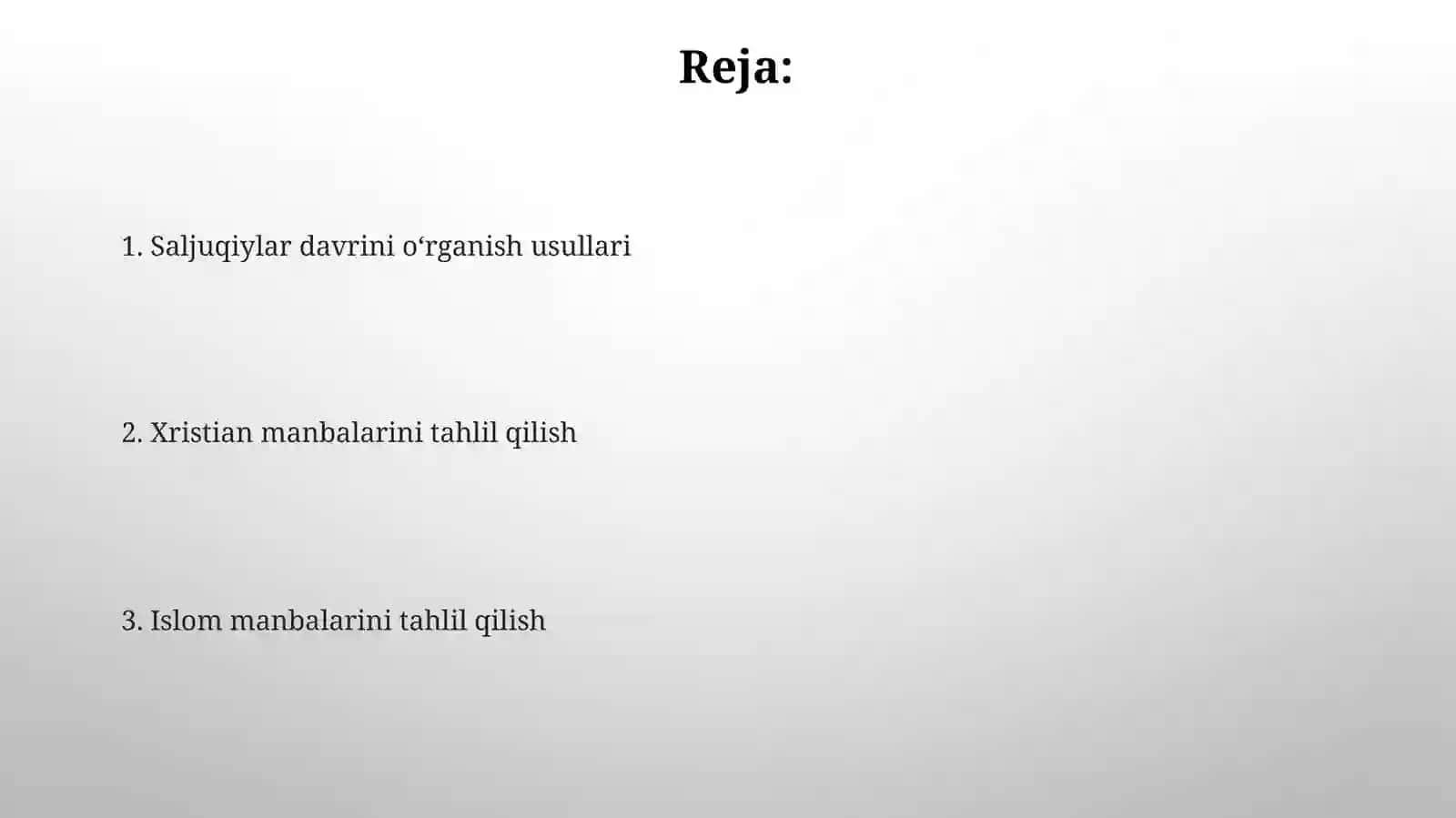 Salib yurishlari mavzusini oʻrganish usullari 2