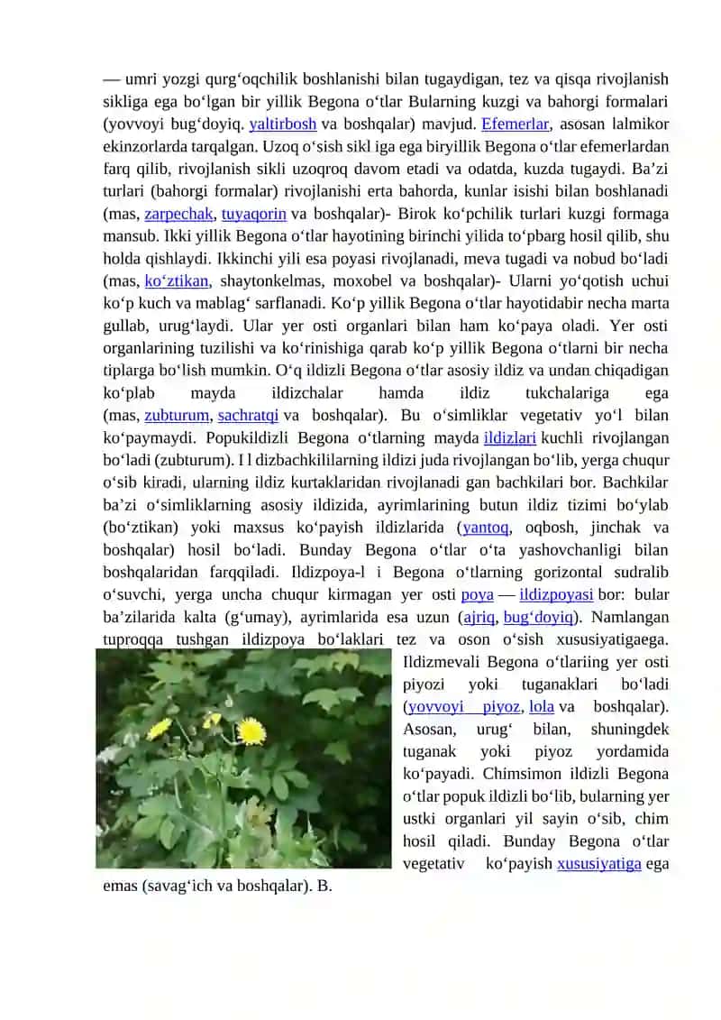 Parazit va yarim parazit yuksak (gulli) o‘simliklar va ularga qarshi kurash usullari samaradorligini aniqlash 2