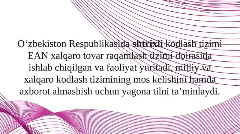 Mahsulotlar nishtrixlik odlash tizimi 2
