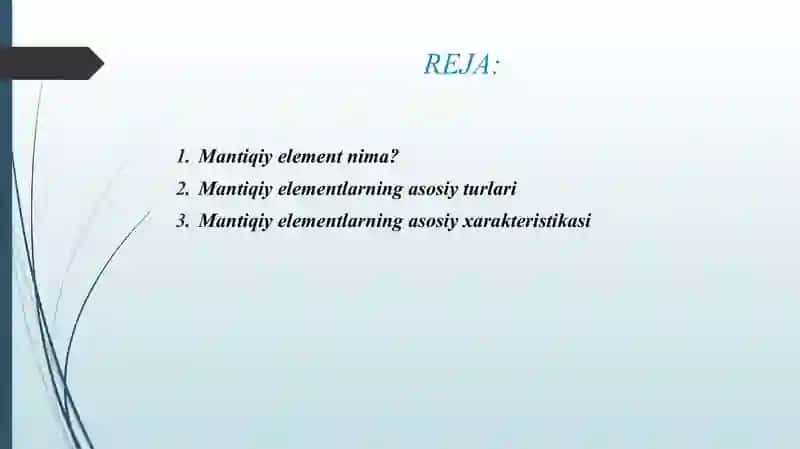 MANTIQIY ELEMENTLAR XARAKTERISTIKASI 2