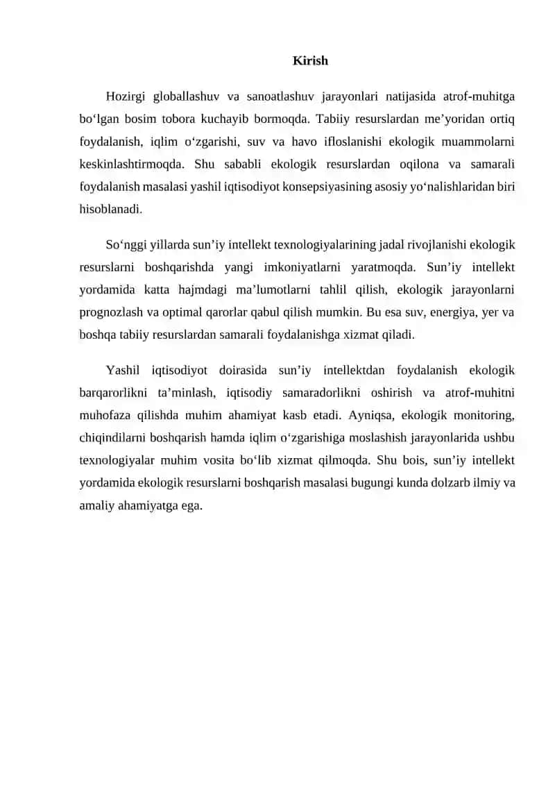 Sun’iy intellekt yordamida ekologik resurslarni boshqarish 2