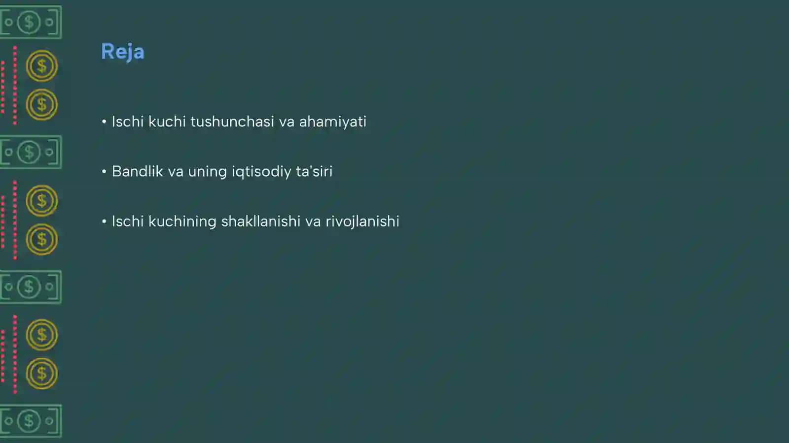 Ischi kuchi, uning bandligi 2