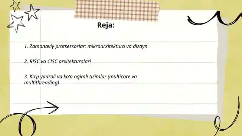 Zamonaviy kompyuterlar va ularning arxitekturasi 2