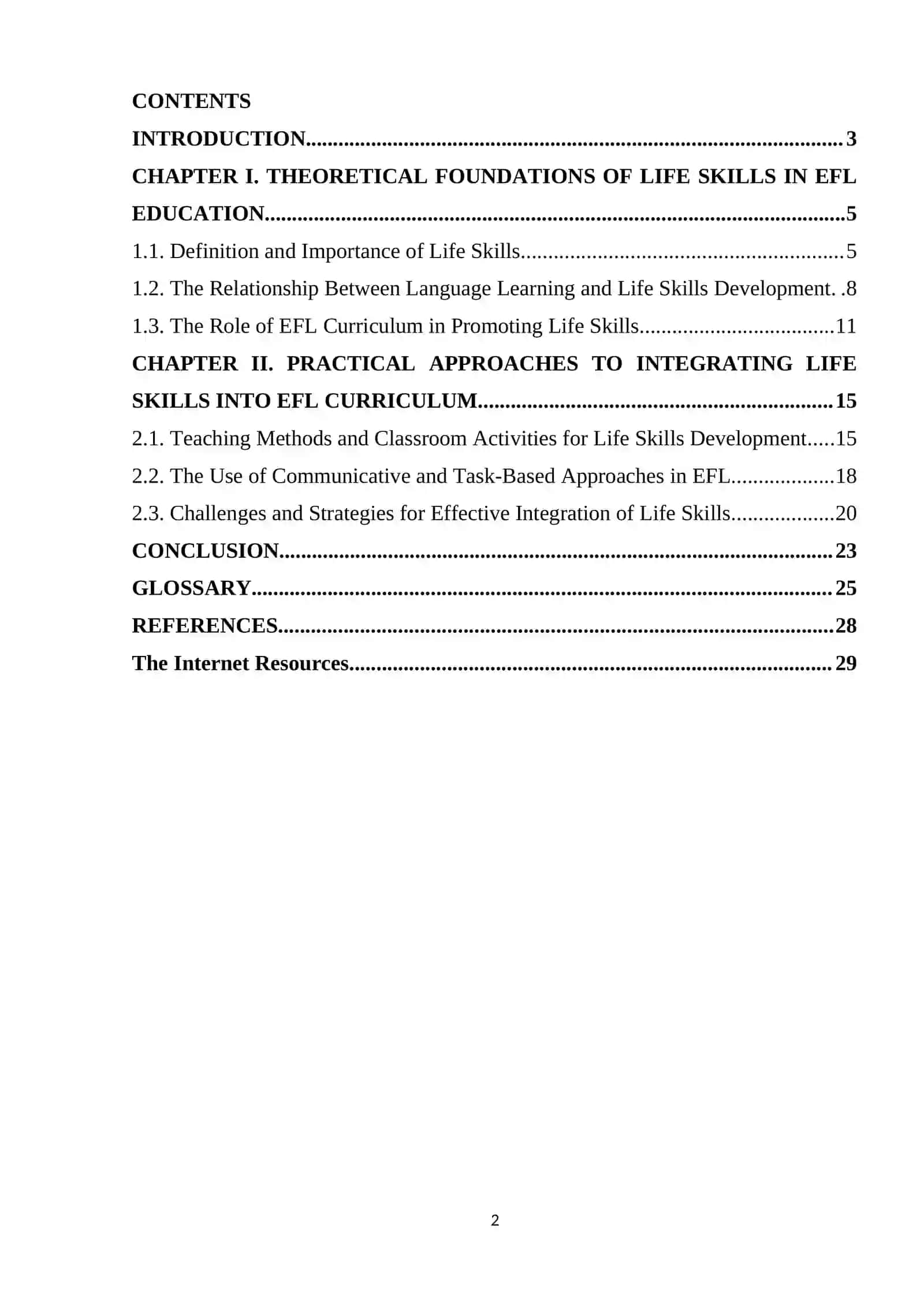 THEORETICAL FOUNDATIONS OF LIFE SKILLS IN EFL EDUCATION 2