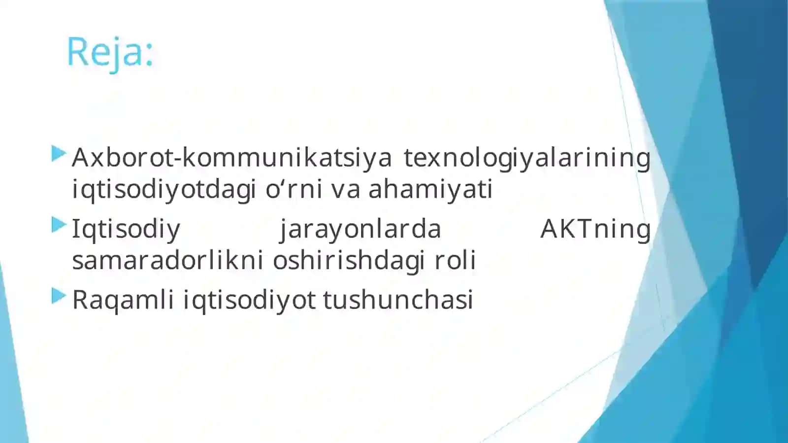 Iqtisodiyotda axborot kommunikatsiya texnologiyalari 2