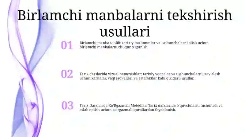 Tarix Darslarida Ko‘Rgazmali Metodlar 2