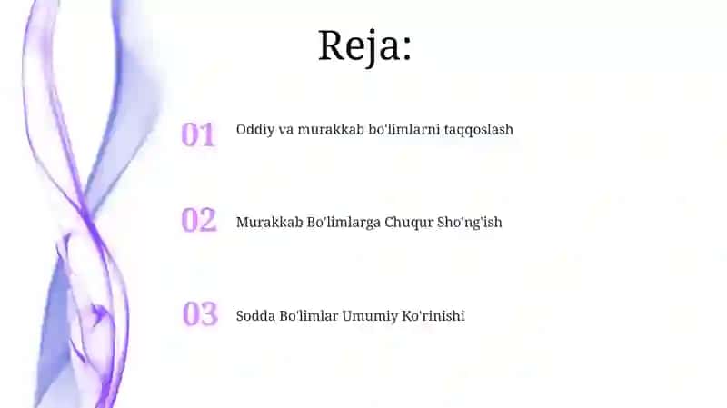 Sodda va murakkab kesim 2