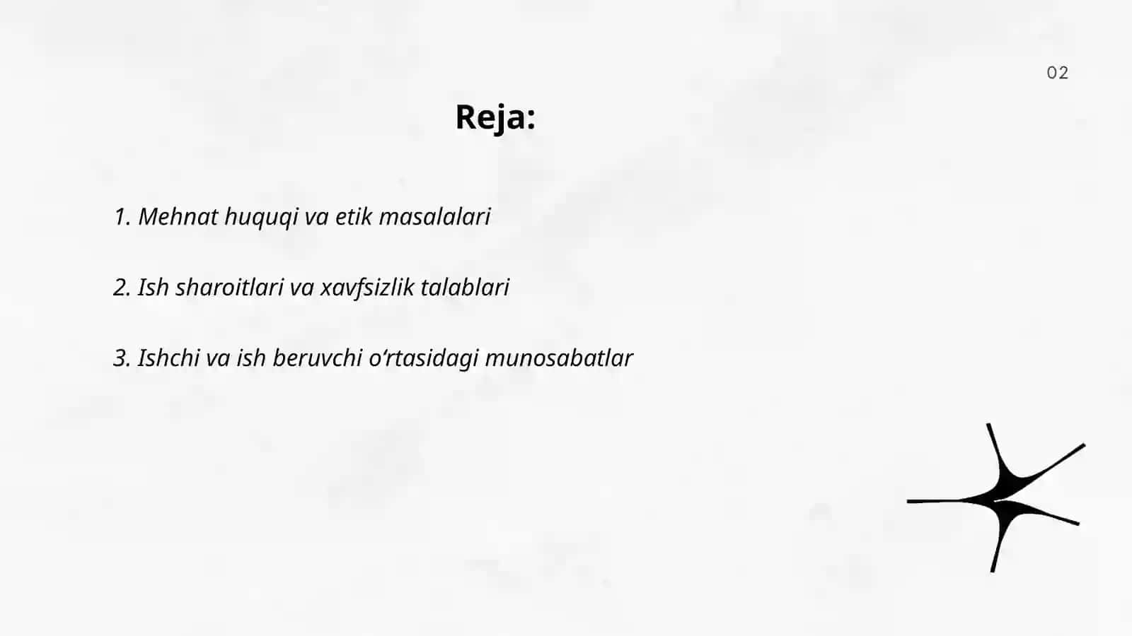 Mehnat huquqining predmeti va bioetikaning asosiy vazifalari 2