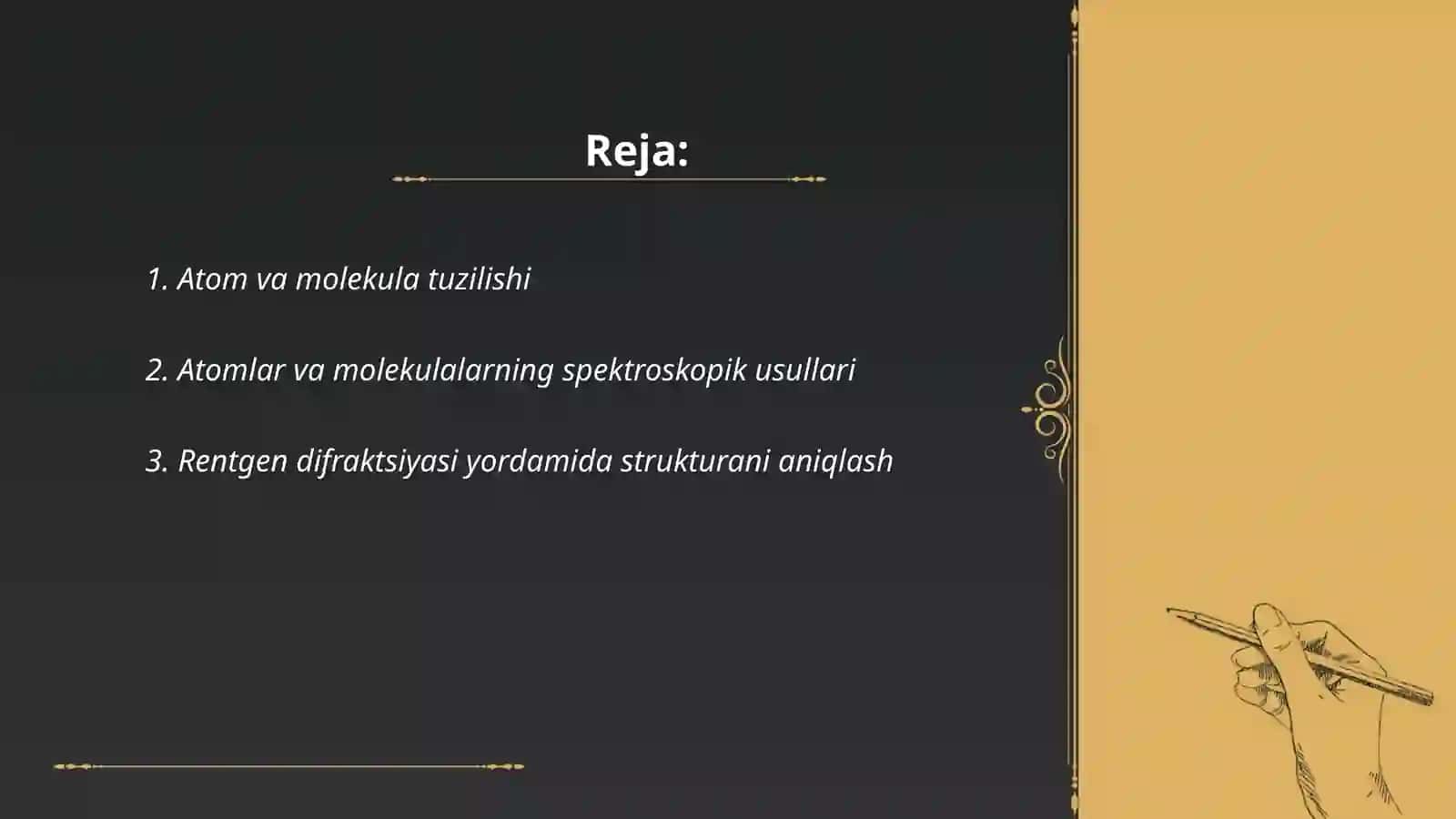 Atom va molekulalarni aniqlash usullari 2