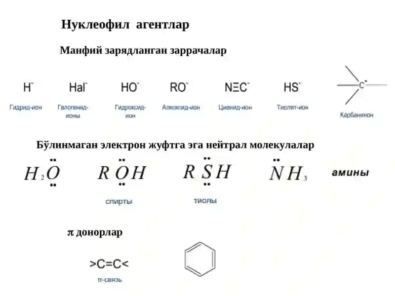 Нуклеофил алмашиниш реакциялари 2
