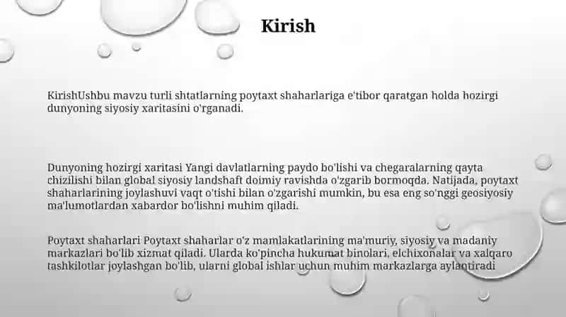 Dunyo Siyosiy Xaritasi 2