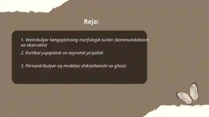 Tugʻma Gidrosefaliyaning kliniko - marfalagik ozgarishlar 2