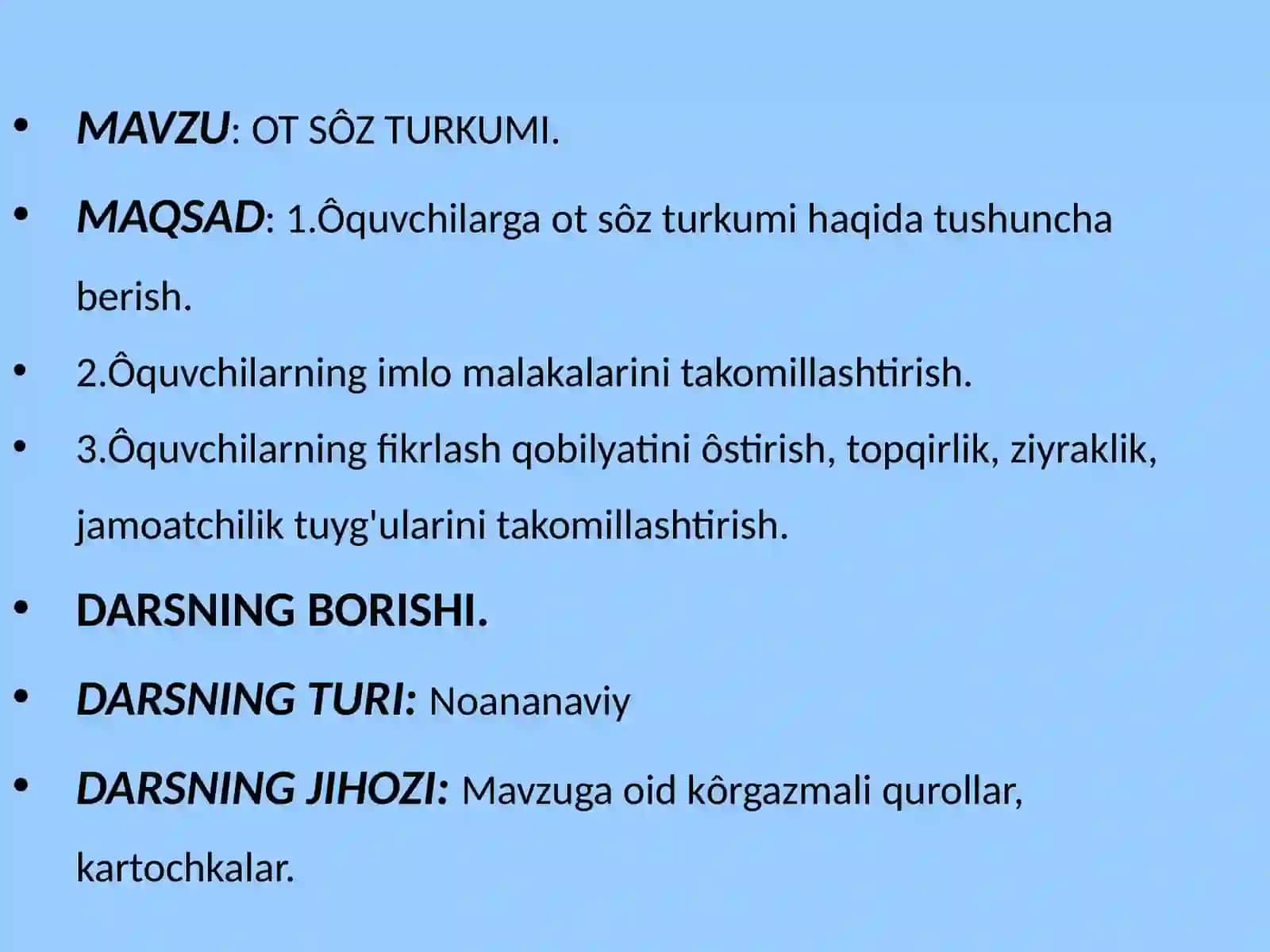OT SÔZ TURKUMI 2
