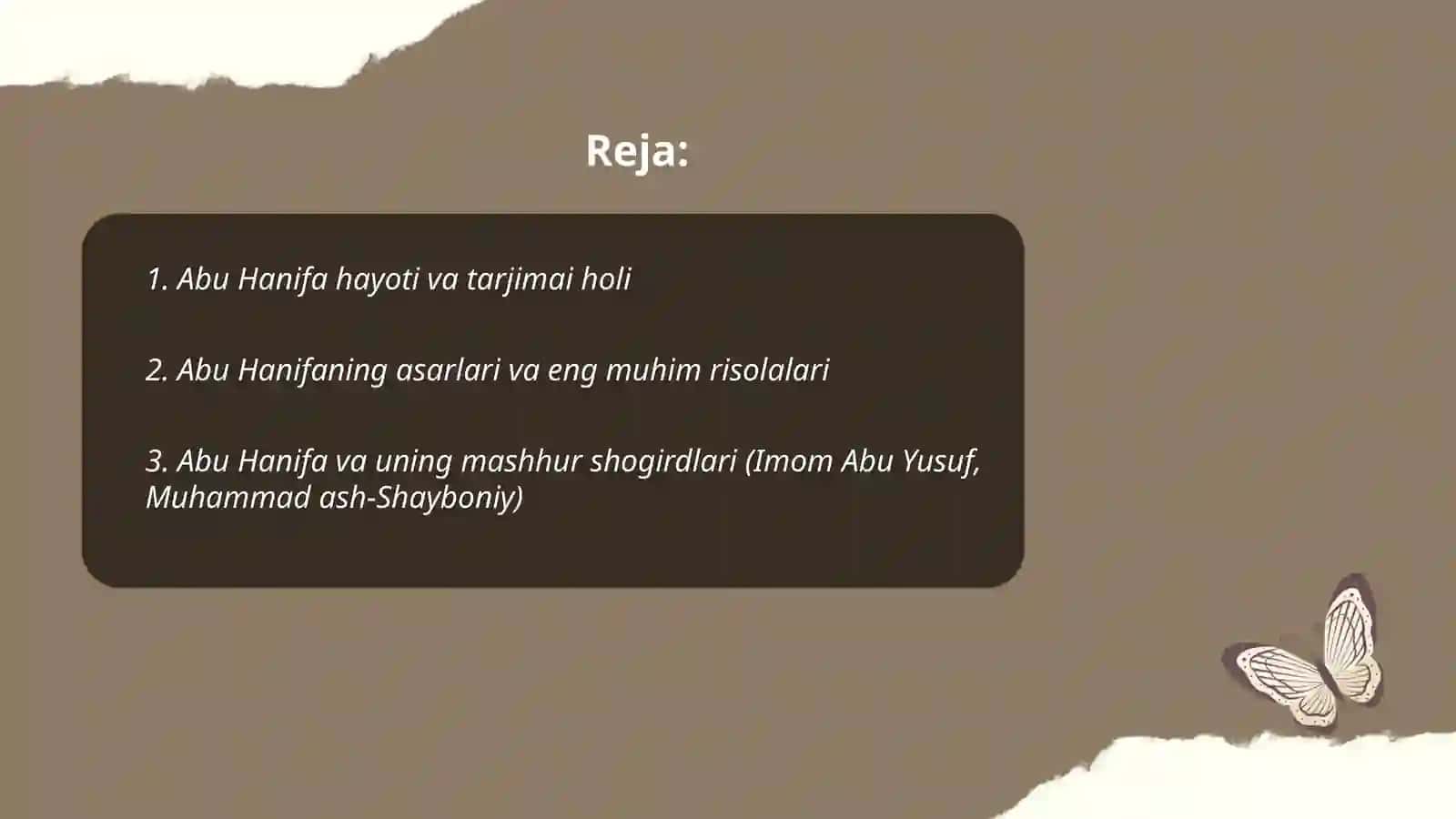 Abu Hanifa hayoti va tarjimai holi 2