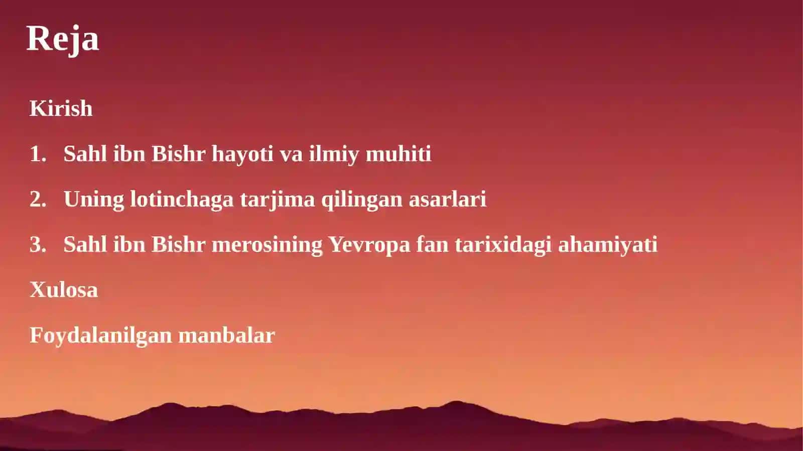 Sahl ibn Bishrning lotinchaga tarjima qilingan asarlari va ularning fan tari xidagi ahamiyati 2