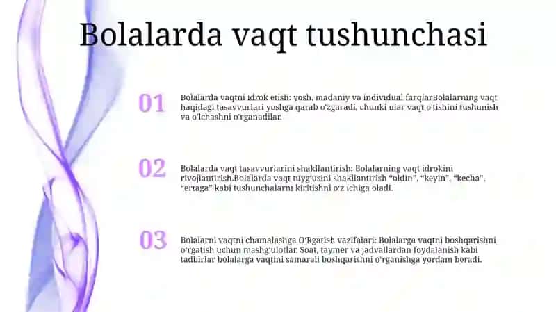 Bolalarda Vaqt Tasavvurlarini Shakllantirish 2