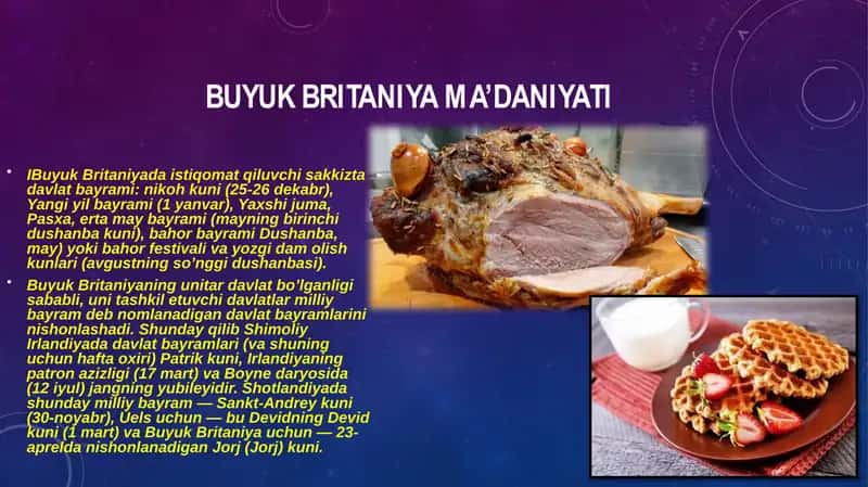 BUYUK BRITANIYA MA’DANIYATI 2