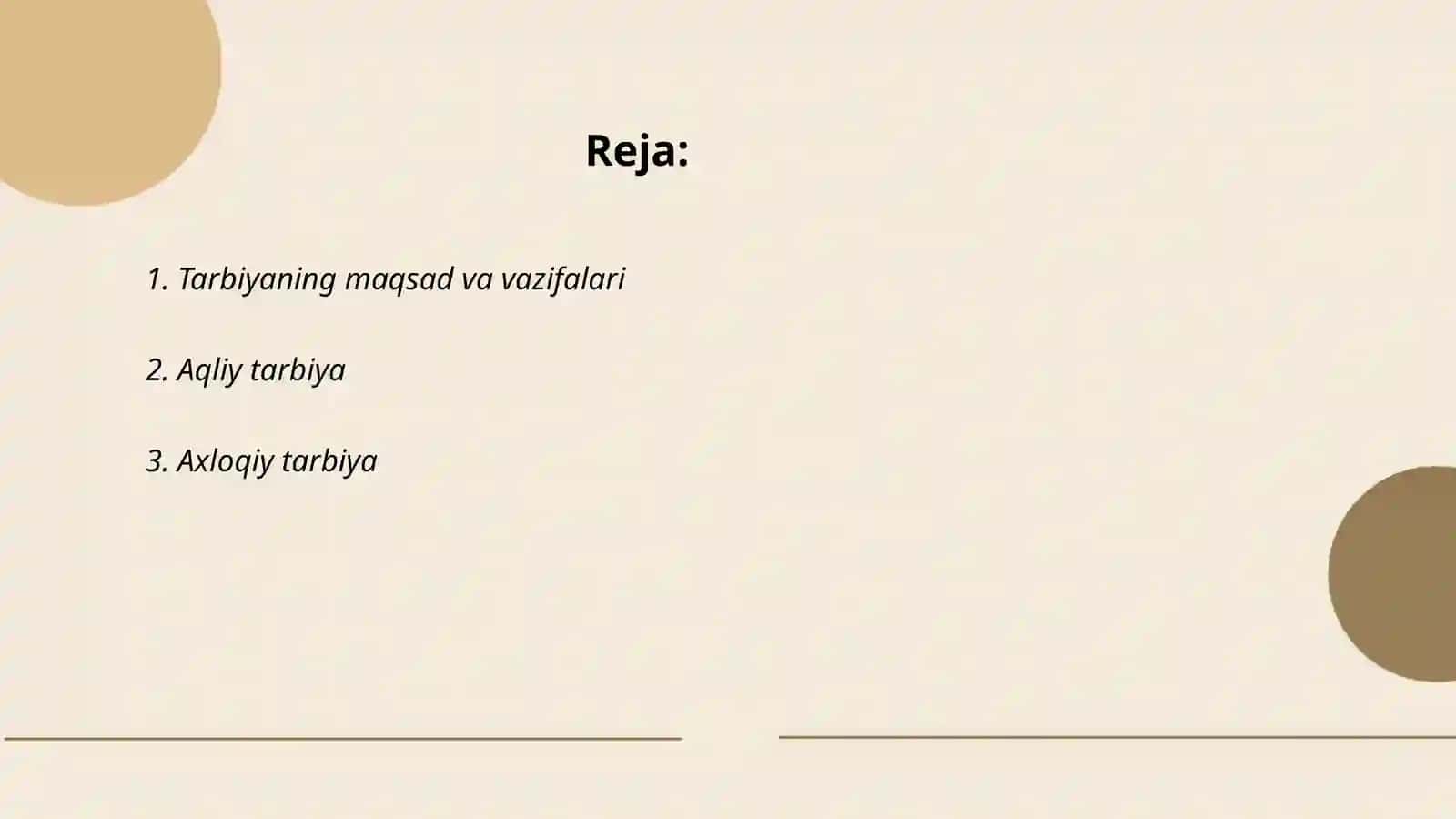 Tarbiya mazmuni va turlari 2