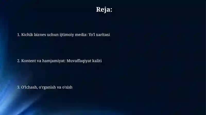 Kichik biznes uchun ijtimoiy media 2