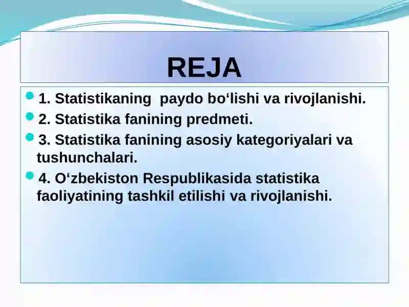 Statistika faniga kirish 2 2