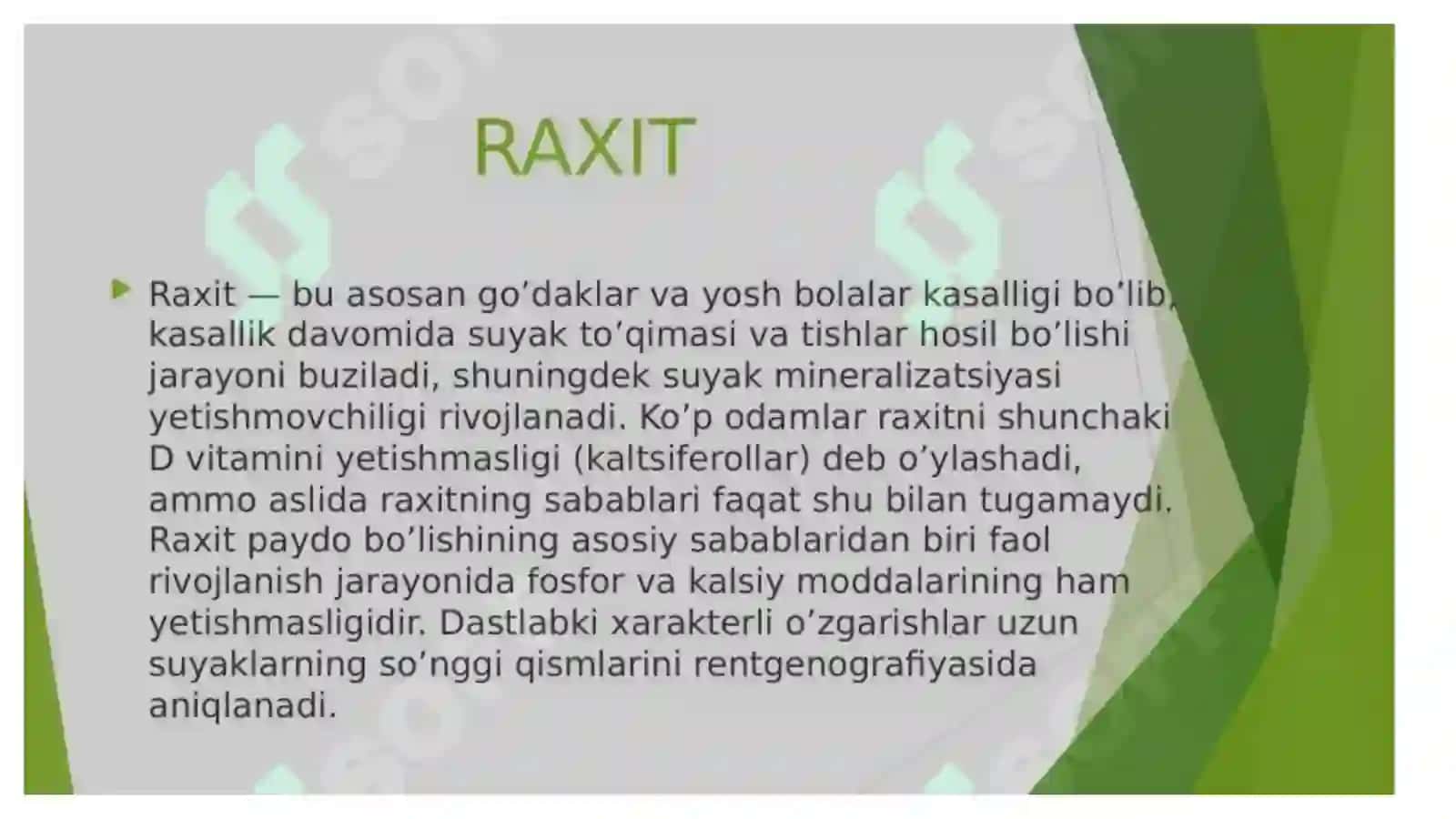 Raxit kasalligi 2