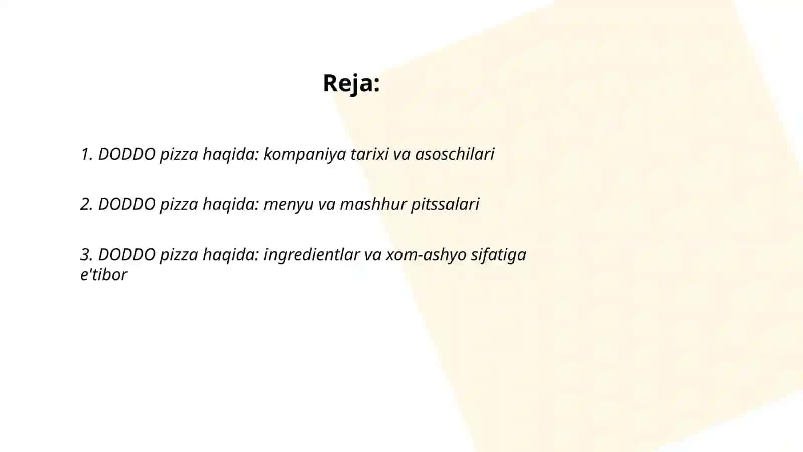 DODDO pizza haqida 2