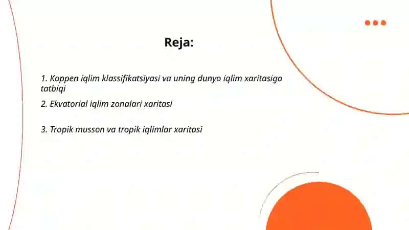 Dunyoning iqlim kartasi 2
