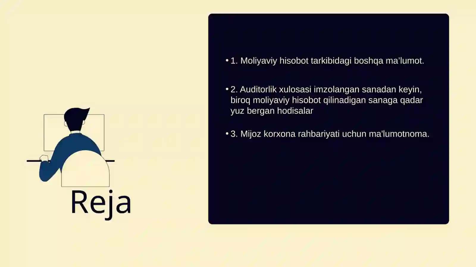 Auditlik xulosa va takliflarining xalqaro standartlari 2