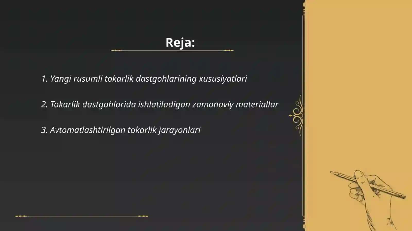 Yangi rusumli tokarlik dastgohlarida bajariladigan ishlar 2