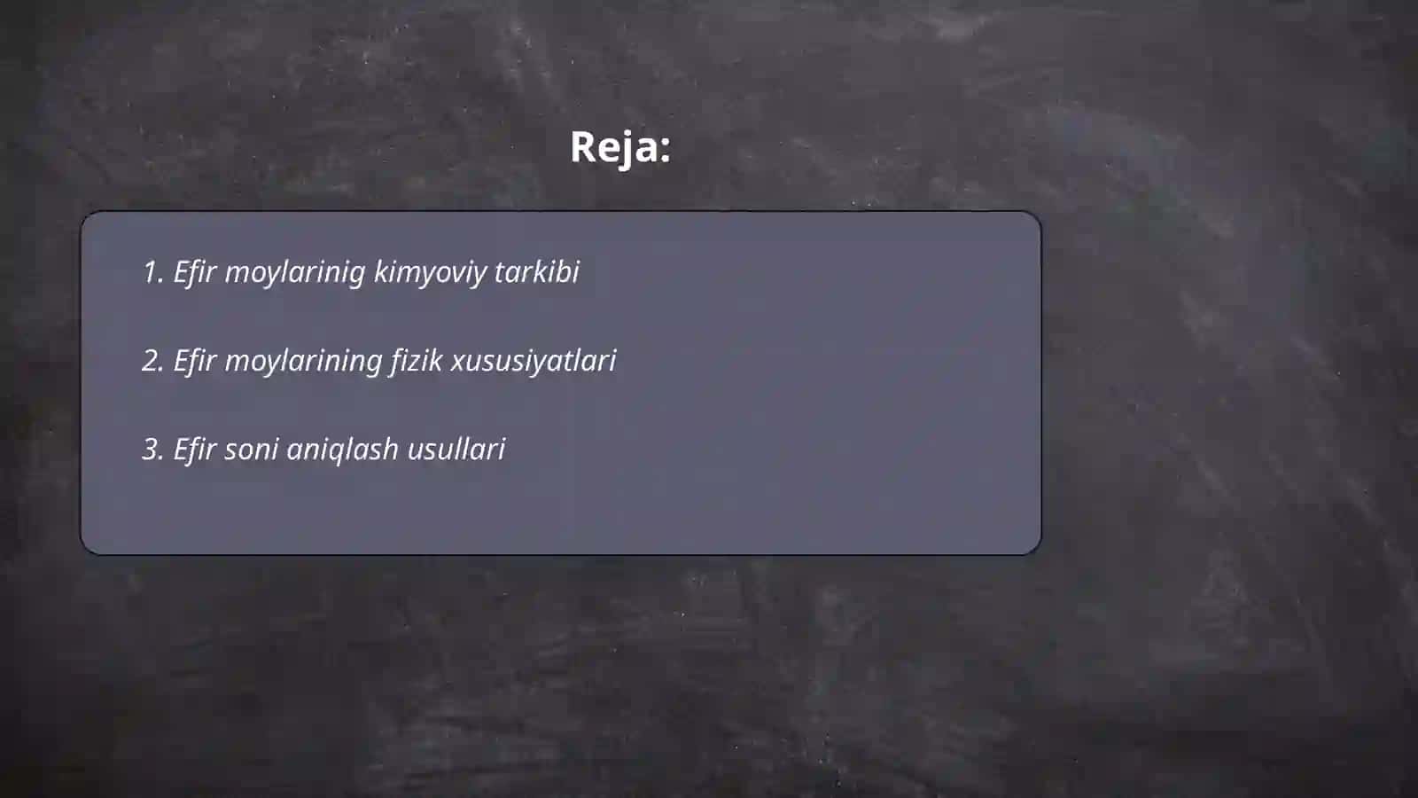 Efir Moylarining Kimyoviy Konstantalari 2