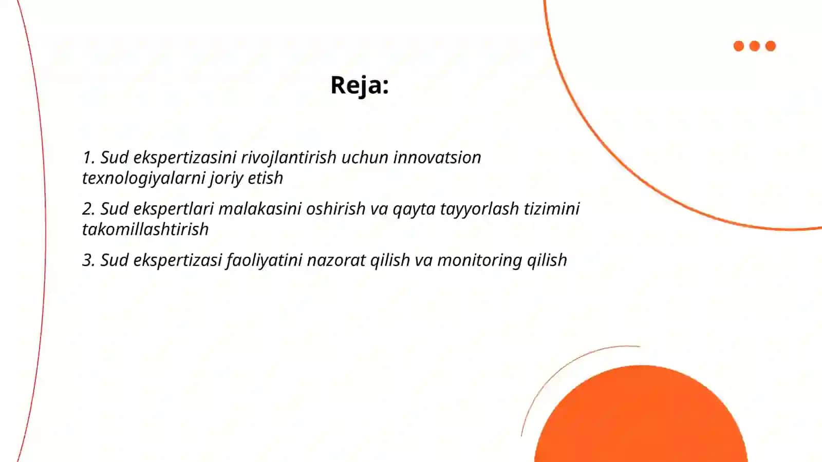 Sud -ekspertlik faoloyatini yanada takomillashtirish chora tadbirlari to‘g‘risida 2