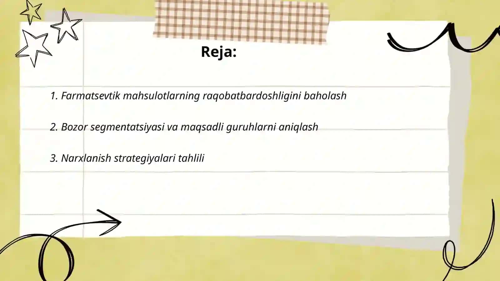 Farmatsevtik bozorni tahlil qilish usullari 2