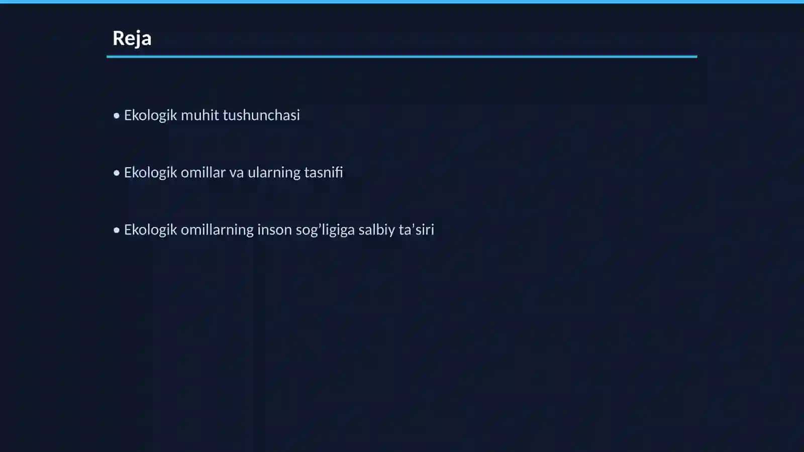 Ekologik muhit tushunchasi, ekologik omillar va ularning tasnifi 2