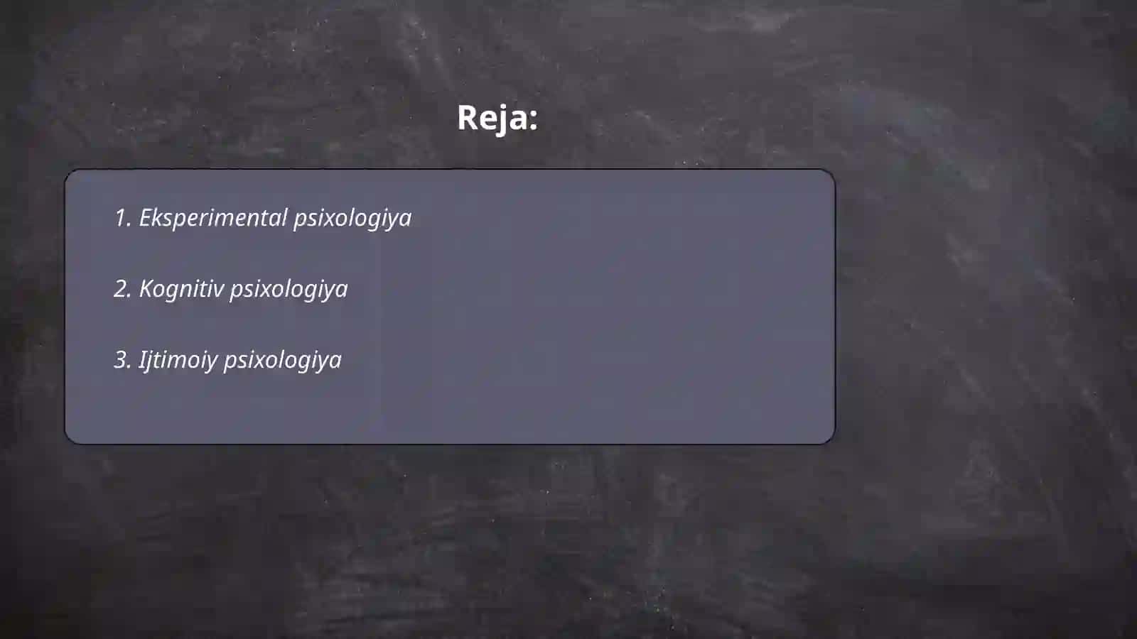 Psixologiya tarmoqlari va psixolog kasbiy faoliyati 2