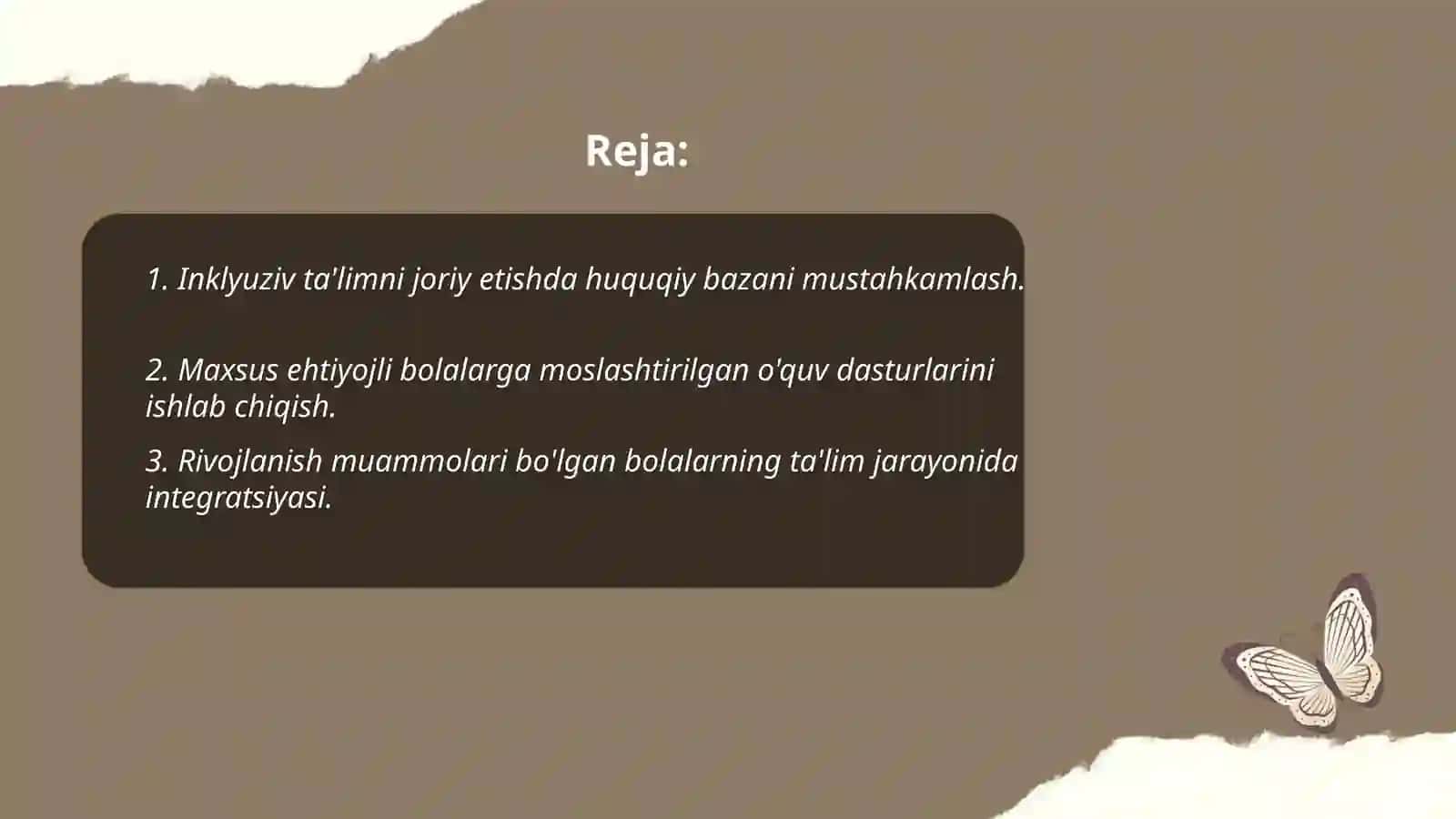 Rivojlanish muammolari bo'lgan bolalar uchun inklyuziv ta'limni keng ta'limiy amaliyotiga joriy etish algoritmlari 2