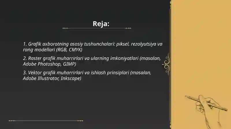 Komputerda grafik axborot bilan ishlovchi dasturlar 2