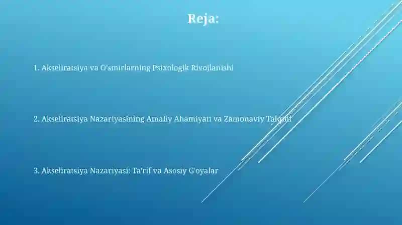 Akseliratsiya va O'smirlarning Psixologik Rivojlanishi 2