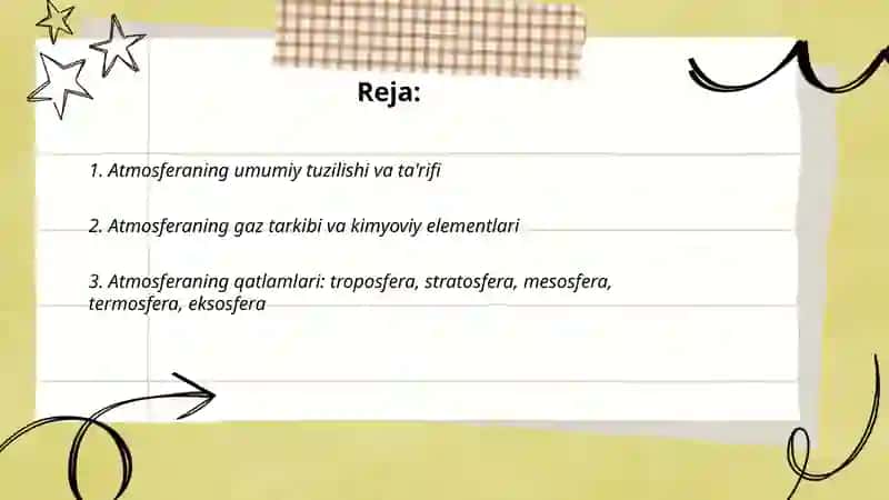 Atmasfera mavzusi 2