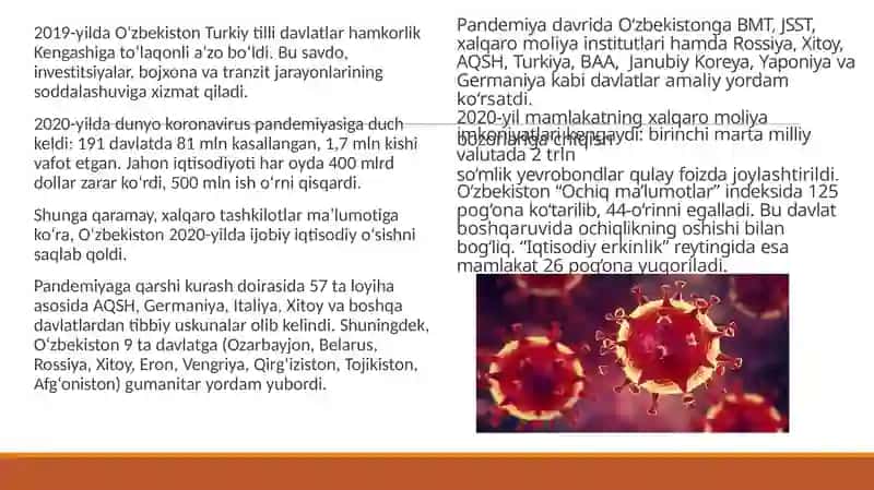 O‘zbekistonning faol tashqi siyosatining yangi bosqichi 2