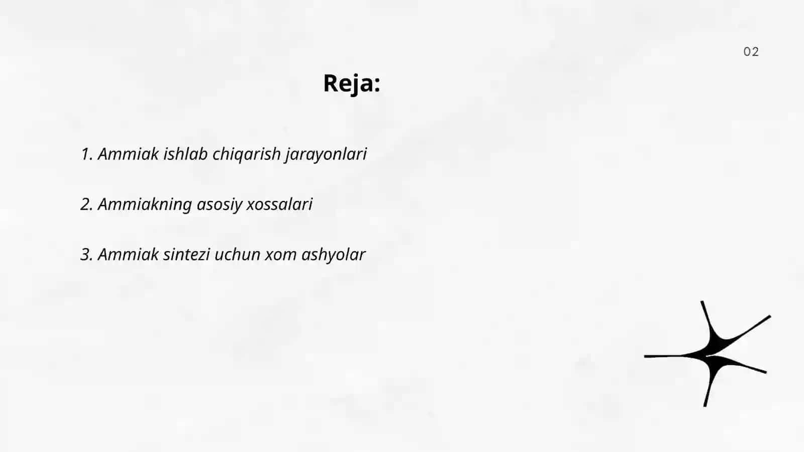 Ammiak ishlab chiqarish va xossalari 2