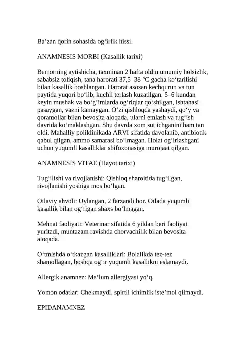 Brutselyoz kasallik tarixi 2