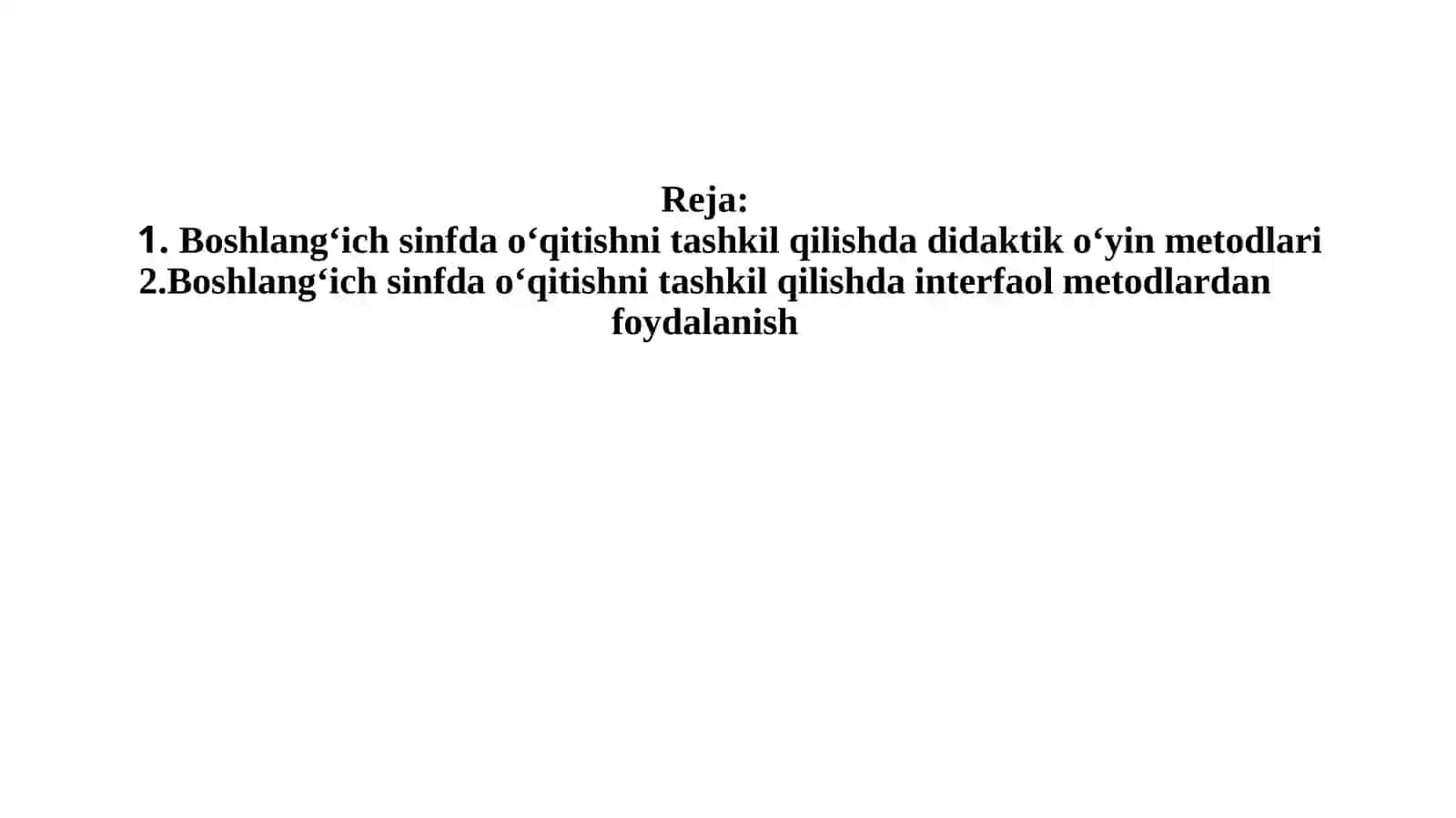 Boshlang‘ich sinfda o‘qitishni tashkil qilishda didaktik o‘yin metodlari 2