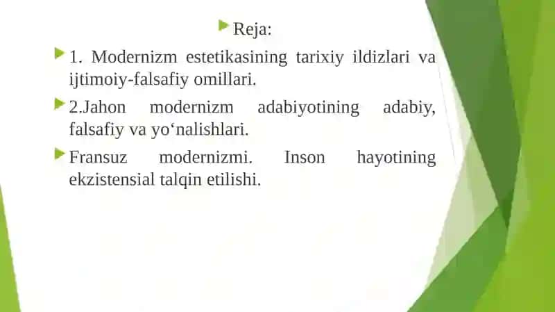 Jahon modernizm adabiyoti 2