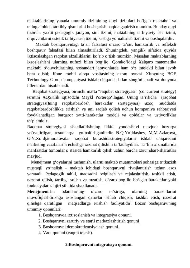 Pedagogik Menejment va Ta'lim Tizimining Boshquv Tamoyillari 2