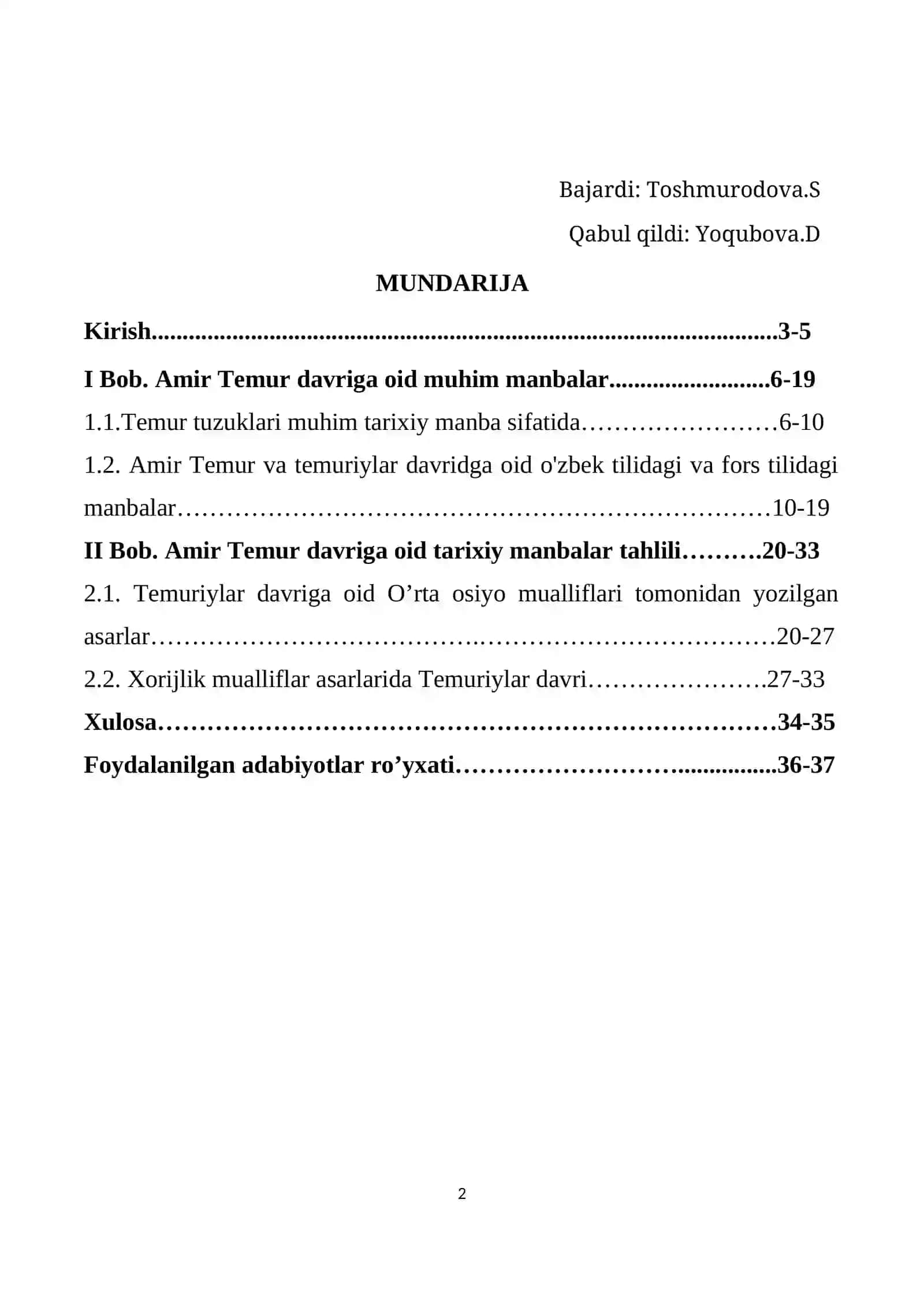 Temuriylar davriga oid muhim manbalar 2